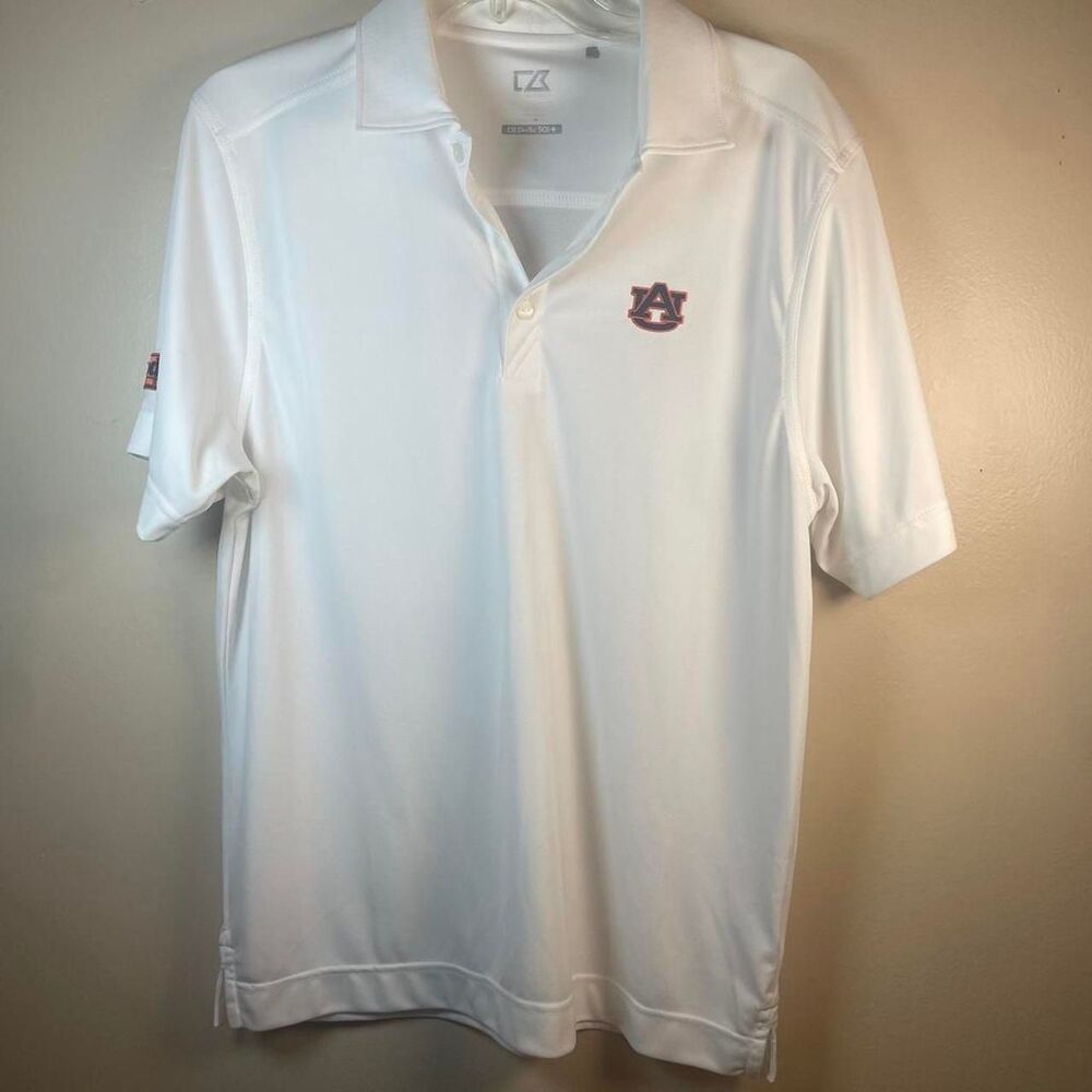 Auburn University White Performance Polo official Anders Bookstore SP